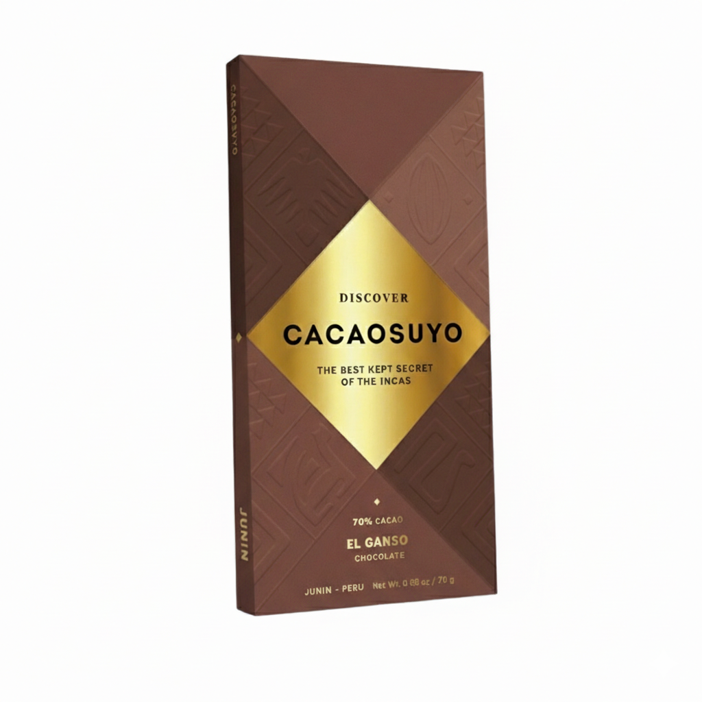 Cacaosuyo El Ganso 70% dark chocolate bar from Junín, 70 g