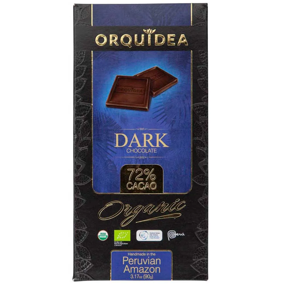 Orquídea Dark Chocolate 72% cacao bar, 90 g